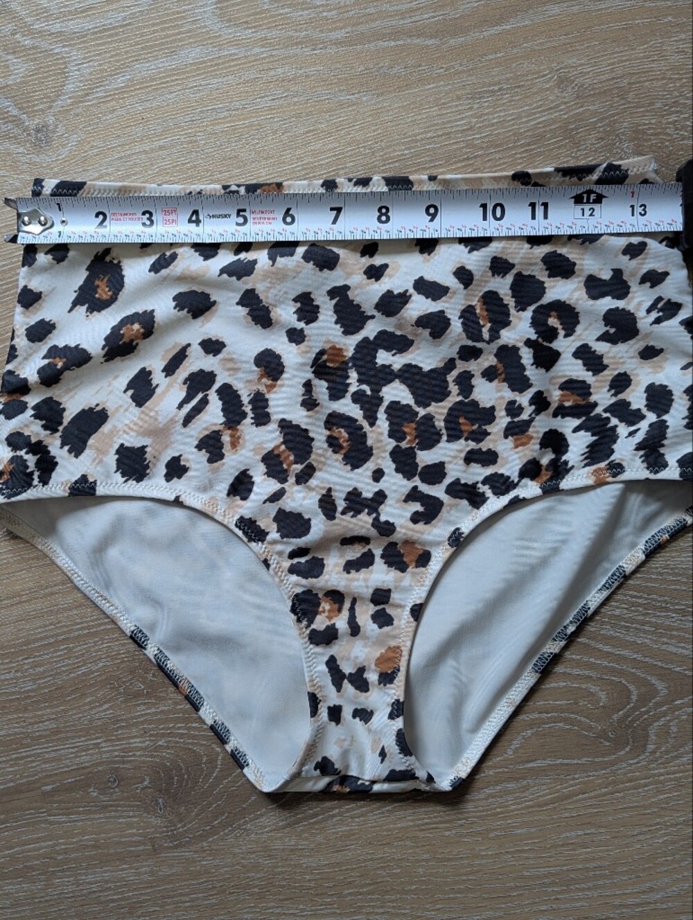 Aerie Women's Leopard Print High-waisted Bikini Bottoms - Picture 5 of 9